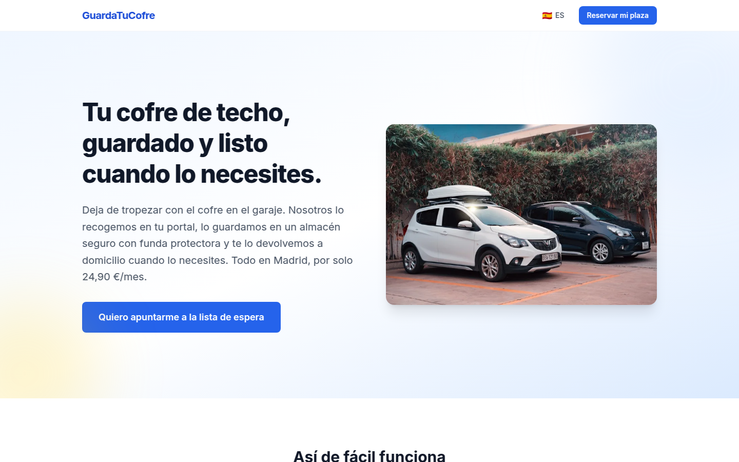 Guarda Tu Cofre homepage screenshot